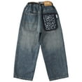 thumbnail image 6 of QBABYOO Boys Baggy Jeans Casual Demin Pants Jeans For Boys Y2k Wide Leg Loose Cargo Jeans, Blue 9-10Y, 6 of 8