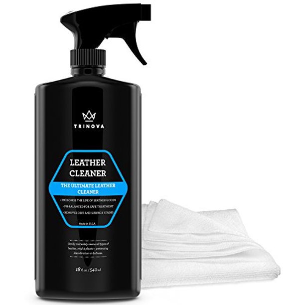 TriNova Leather Cleaner for Couch, Car Interior, Bags, Jackets, Saddles