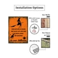 thumbnail image 2 of Vintage When Witches Go Riding Tis Near Halloween Sign, Funny Halloween Party Decor Yard Sign, Lawn Walkway Decorations Sturdy Aluminum Signs Rustproof Outdoor Use 5x8 Inch, 2 of 5