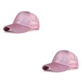 thumbnail image 2 of Minnieouse Women Men Baseball Hat Traveling Hiking Summer Adjustable Birthday Polyester Peaked Bike Headgear Gift Camping Cap Rosa 2piezas, 2 of 6