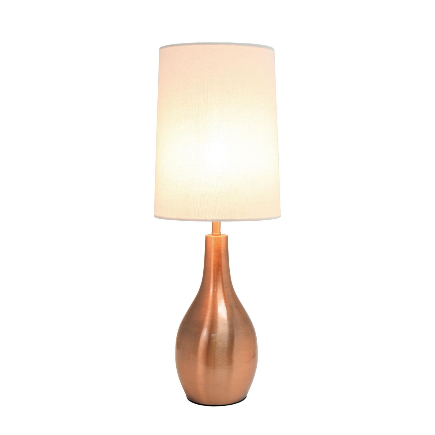 Simple Designs 1 Light Tear Drop Table Lamp