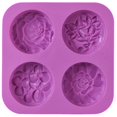 thumbnail image 1 of Flower Silicone Soap Molds, Soap Mold, Muffin, Pudding, Jelly, And Cheesecake(1pcs), 1 of 5