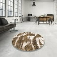 thumbnail image 3 of Ahgly Company Indoor Rectangle Abstract Reddish Brown Abstract Area Rugs, 6' x 9', 3 of 6