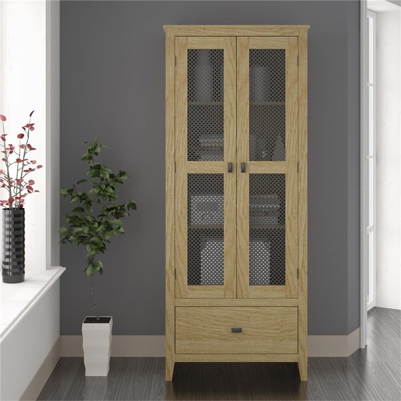 Systembuild Brookstone 30 Wide Storage Cabinet With Mesh Doors In Systembuild Brookstone 30 Wide Storage