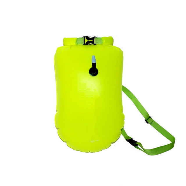 Soidarity Bolsa de aire seco inflable para natación con cinturón, boya para deportes acuáticos al aire libre, deriva, surf, pesca, rafting, esnórquel, Kits de desorden para acampar Amarillo Soidarity OD027864-02