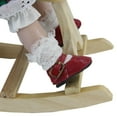 thumbnail image 3 of Northlight 17.5" Porcelain "Jamie" on Wooden Rocking Horse Collectible Christmas Doll, 3 of 4