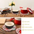 thumbnail image 5 of GZHJMY 2 Pcs Flower Tree Branch Cardinal Round Woven Pot Holders Trivets Set, Cotton Coasters Placemats for Cooking Baking Hot Dish Pan Pot Bowl Teapot(7&9 Inches Diameter), 5 of 5
