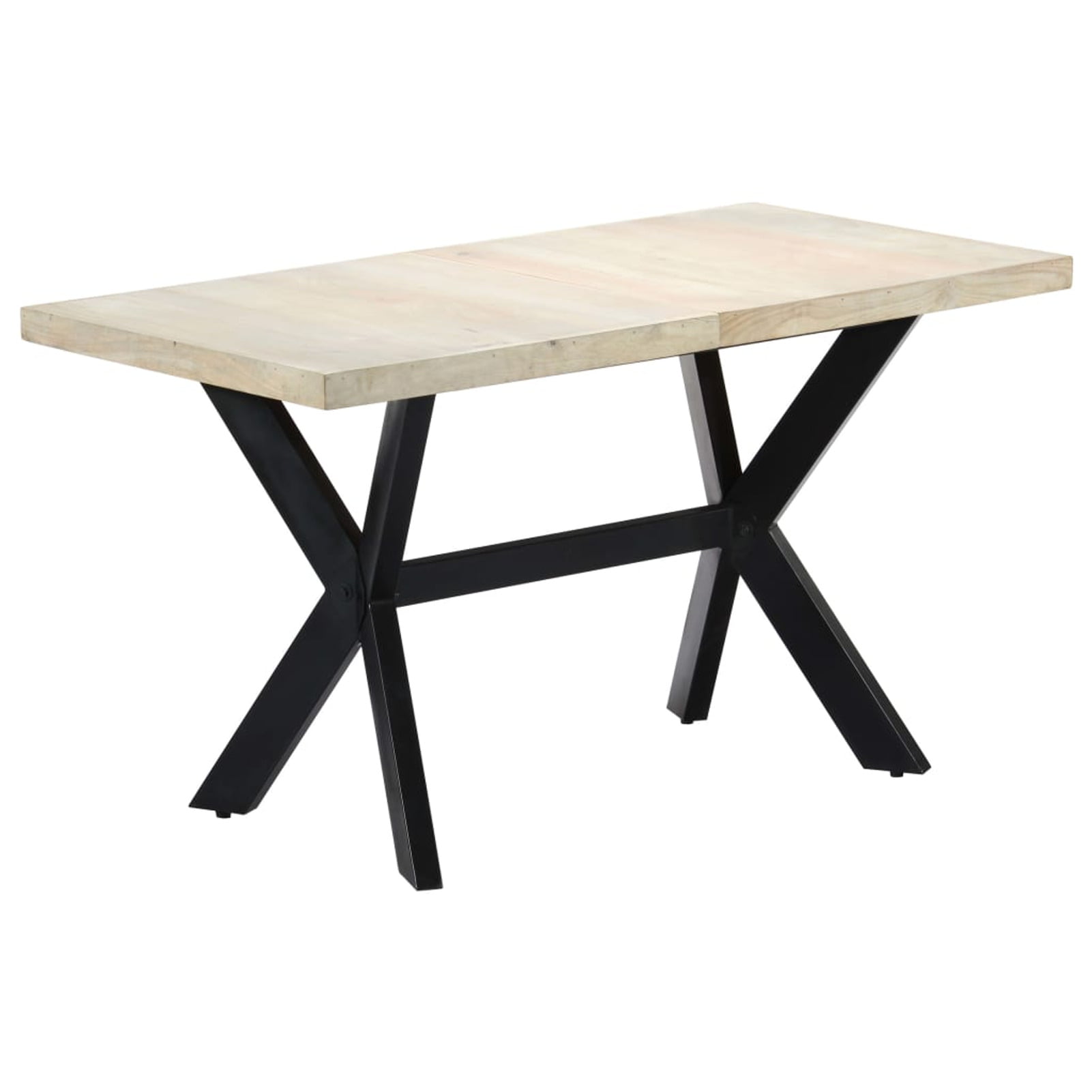 vidaXL Dining Table 55.1 x27.6 x29.9 Solid Acacia Wood, 55.1x27.6x29.91  pcs - Metro Market