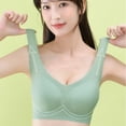 thumbnail image 4 of Qarigey Ligero y cómodo para todos los días, sujetador deportivo superfino de verano para mujer, sujetador de elevación de seda de hielo Ropa interior Negro 4XL, 4 of 6