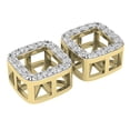 thumbnail image 2 of Dazzlingrock Collection Round White Diamond Removable Jackets For Stud Earrings (0.40 ctw, Color I-J, Clarity I1-I2) in 18K Yellow Gold, 2 of 5