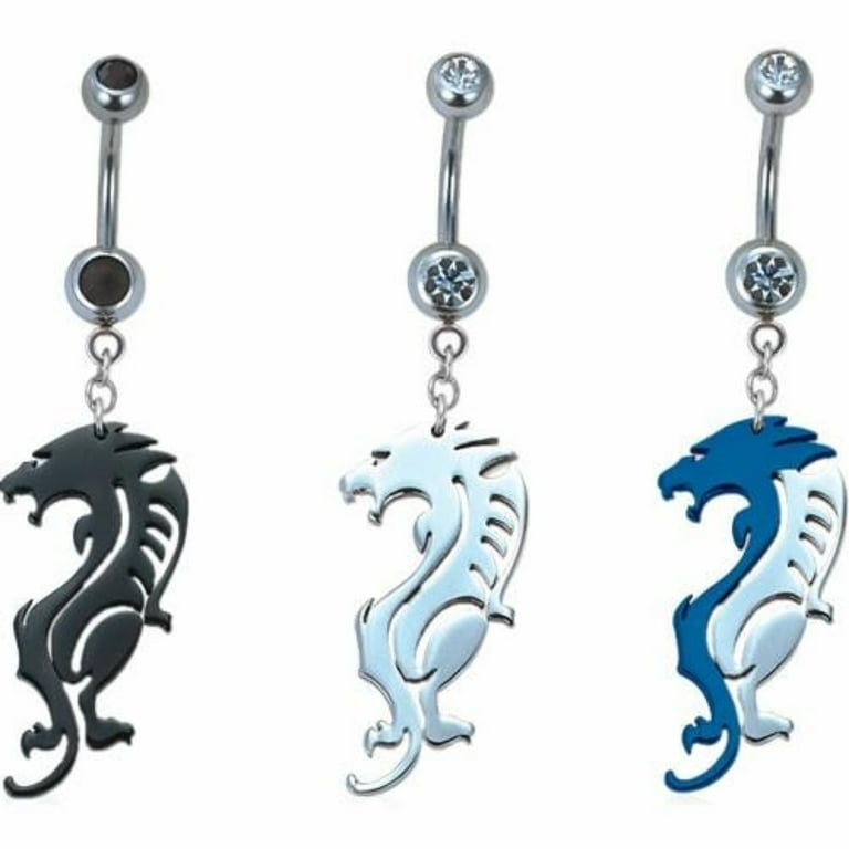 Lion outlet belly ring