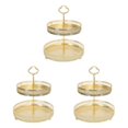 thumbnail image 1 of Transemion Stylish Nordic Texture Storage Tray for Double Fruit Snacks Stripe Height 25cm 3Set, 1 of 6
