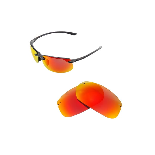 Walleva Fire Red Isarc Polarized Replacement Lenses For Maui Jim Banyans Sunglasses Walmart Com