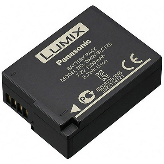 Panasonic DMW-BLC12 7.2V 1200mAh Rechargeable Lithium-Ion Battery for select LUMIX Cameras