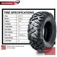 thumbnail image 3 of Set of 2 WANDA ATV Tires 23x7-10 23x7x10 4PR Big Horn Style, 3 of 6