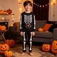 thumbnail image 2 of MEZZALL Halloween Boys Girls Cartoon Print Pajama Sets O-Neck Long Sleeve T-Shirts And Pants Soft Sleepwear For Kids Home Loungewear 2 Piece Nightwear, 2 of 5