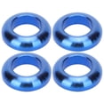 thumbnail image 1 of Juego de 4 espaciadores de actualización para bicicleta de montaña, pernos de pinza de freno de aleación de titanio M6 azul, 1 of 8