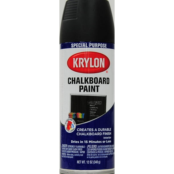 Krylon Chalkboard Black Paint, 12 Oz.
