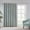 Dusty Seafoam, variant on Printed Slub Fabric Blackout Patio Curtain Panel, Grommet Top Noise Reducing Window Curtain, Energy Saving Light Blocking Drapes, 100" x 84"