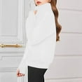 thumbnail image 4 of BLTIBY Children Girls Boys Casual Long Sleeve Sweatshirt Spring Fall Solid Color Half Zip High Neck Kids Round Neck Loose Soft Tunic Fashion Pullover Tops Blouse White 9-10 Years, 4 of 8