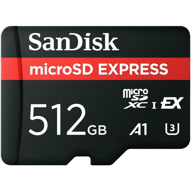 Tarjeta microSD SanDisk de 512 GB microSD Express de hasta 880 MB/s