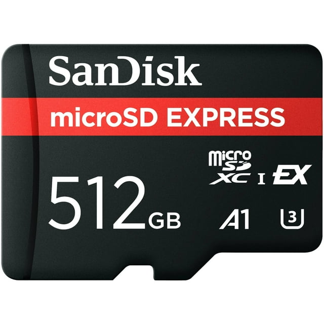 Tarjeta microSD SanDisk de 512 GB microSD Express de hasta 880 MB/s