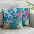 thumbnail image 3 of Chilfamy  Summer Pillow Covers  Ocean Sea Blue Throw Pillow Covers Summer Farmhouse Cushion Case Decor for Sofa Couch, 3 of 5