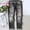 A2 Black, variant on NMMUED American Flag Ripped Boyfriend Jeans for Women - Distressed Stretchy Denim Pants for Casual Summer Wear Blue XXL