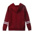 thumbnail image 2 of CNKOO Womens Patchwork Pull à Capuche Cordon Manches Longues Sweatshirts Chemisiers Tops, 2 of 2