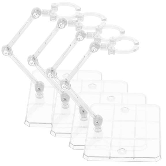 4pcs Action Figure Stands Action Figure Display Holder Adjustable Doll Model Supports