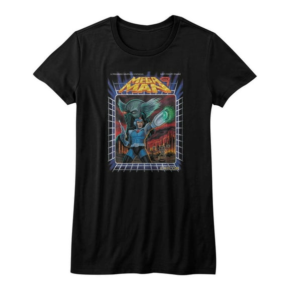 Mega Man Mega Woah Black Junior Women's T-Shirt