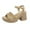 Khaki, variant on Summer Solid Color One-line Strappy Beach Sandals Sandals for Women 2025 Black 40