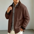 thumbnail image 3 of Rvwovn Barn Jacket for Men, Button Down Vintage Casual Work Jakcet with Patch Pockets, Spring Fall Outdoor Wear, 3 of 7
