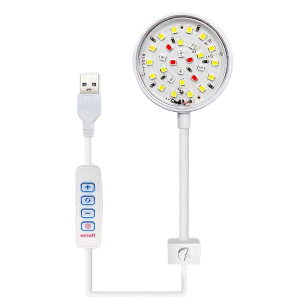 Tanque ligero Clip USB en Aquarium Dimmable LED Pescado (5W) Blanco