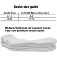 thumbnail image 3 of 12 Pairs Men's Cotton Solid White Athletic Cushioned Ankle Quarter Socks Size 10-13, 3 of 6