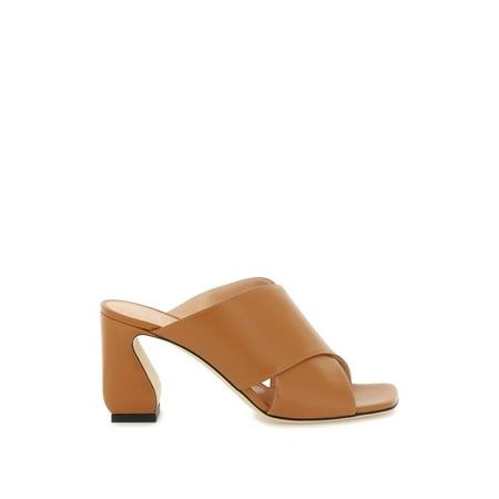 

Si Rossi Leather Mules With Sculpture Heel