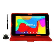 Linsay 7" 2GB RAM 64GB Android 13 WiFi Tablet with Case Red, Pop Holder and Pen Stylus