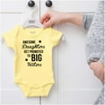 thumbnail image 5 of Big Sis Little Sister Younger Sibling Bodysuit Jumper Girls Infant Baby Brisco Brands 12M, 5 of 6