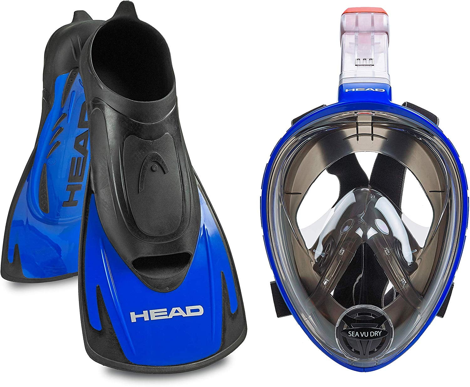 HEAD Snorkeling Collection Energy Swim Fin View Full Face Snorkel Mask