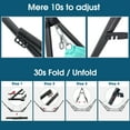 thumbnail image 2 of Tranquillo Hamac Double avec Support Inclus pour 2 Personnes / Support de Hamac Pliable Capacité de 600 Lb Étui Portable - Maison, Extérieur, Camping, Ciel, 2 of 8