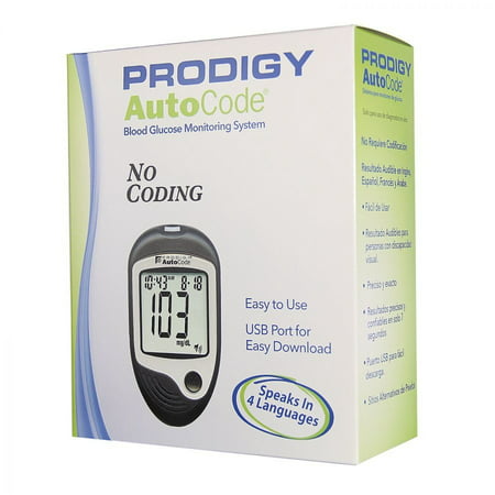 AutoCode Talking Blood Glucose Monitoring System No Coding, 450 Test (Best Monitor For Coding)