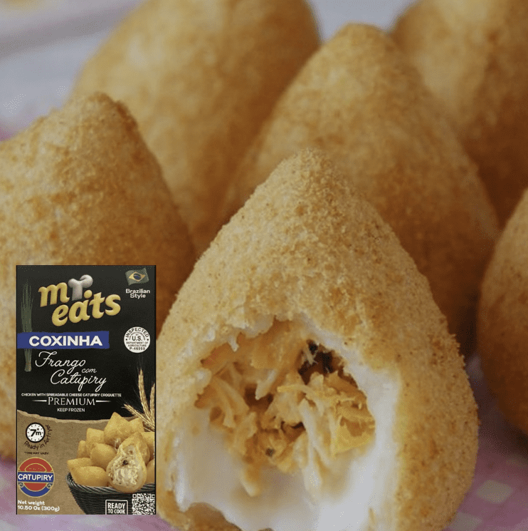 Mr Eats Chicken Coxinha with Catupiry 10.6 oz | Pack of 2 | Coxinha Brasileira de Frango com Catupiry
