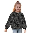thumbnail image 5 of Odeerbi Toddler Girls Crewneck Sweatshirts Halloween Pullover Sweatshirts 1-12 Years Kids Oversized Sweatshirt Fashion Long Sleeve Pullover Tops Black, 5 of 8