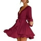 thumbnail image 2 of Mini vestido sexy con escote en V para mujer Fridja  NMB4821, 2 of 6