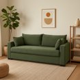 thumbnail image 4 of MOONMISS 79" Corduroy Sofa,3 Seater Sofa with Extra Deep Seats,Comfy Upholstered Couch for Living Room,2 Pillows,Green, 4 of 6