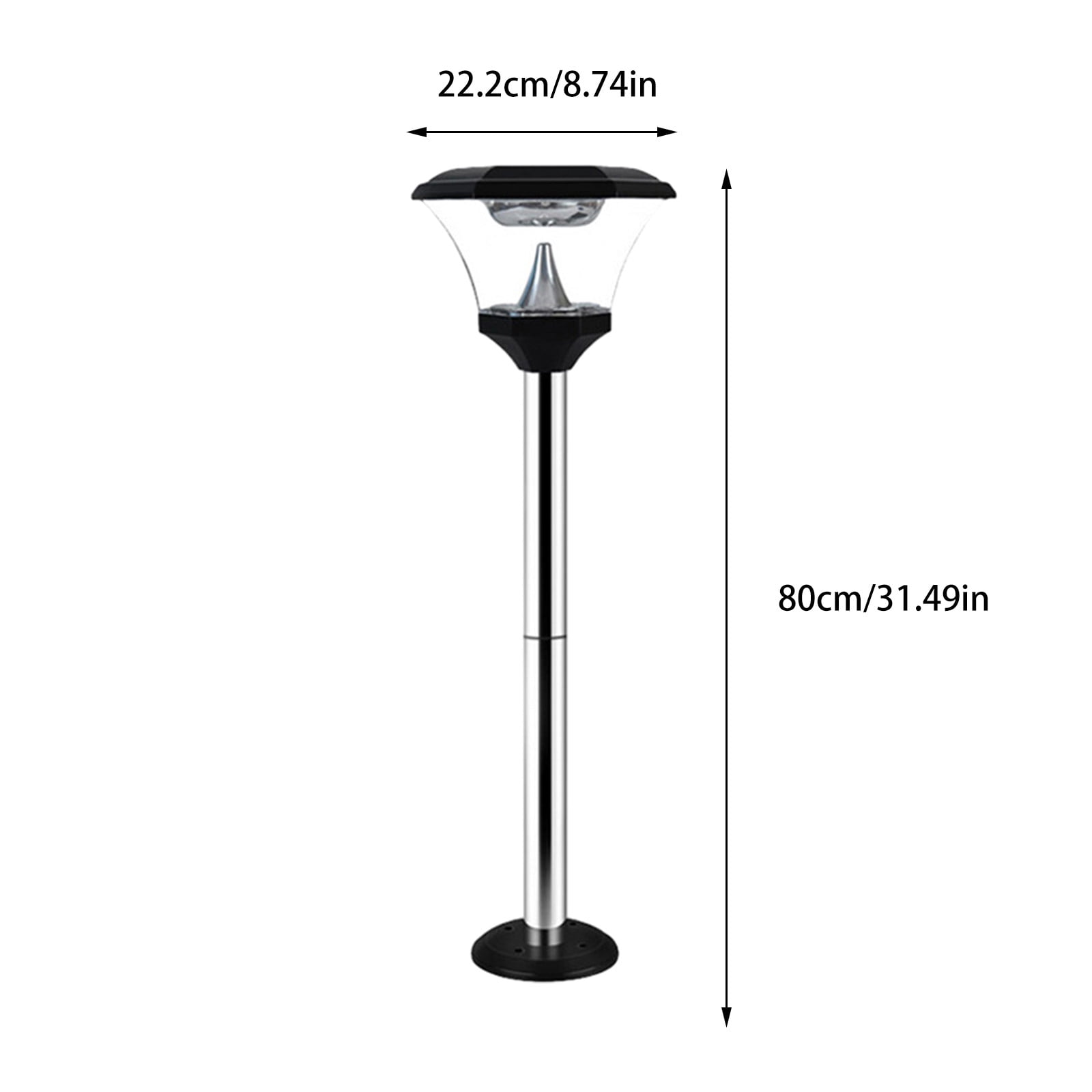 Suncoda Solar Outdoor Post Lights with 2 Solar Panels,Water-Proof 2 in 1 Light Design,Decorative Pole LED Lights Outdoor For Patio,Garden,Backyard, Front/Back Door
