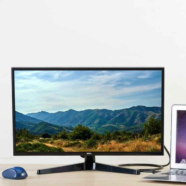 onn. VGA HDMI 60hz FHD Slim Design Monitor, 1080p, 24"