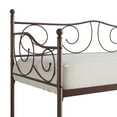 thumbnail image 4 of Castle Place Stylish Metal Twin Daybed, Brown, 4 of 7