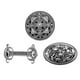 thumbnail image 1 of Conjunto de 3 prendedores con diseño medieval para chal elegante, 1 of 9