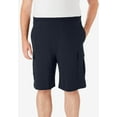 thumbnail image 5 of KingSize Men's Big & Tall Lightweight Jersey Cargo Shorts, 3-Pack, 5 of 5